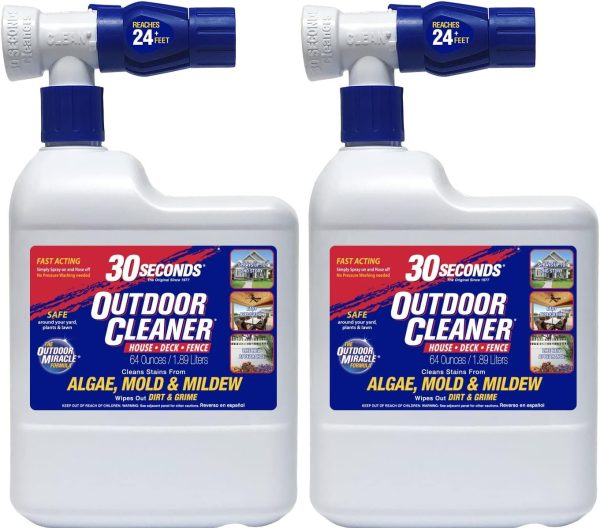 30 SECONDS Outdoor Cleaner Hose End Sprayer 2 Pack