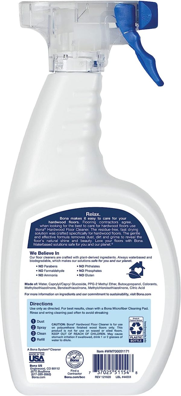 Bona Hardwood Floor Cleaner Spray - 32 fl oz - Image 4