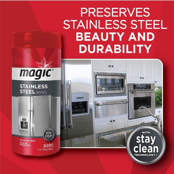 Magic Stainless Steel Wipes (2 Pack) - Image 2