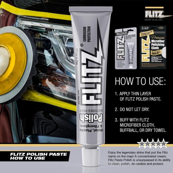 Flitz Multi-Purpose Polish and Cleaner Paste1.76 Ounce (Pack of 1) - Image 3