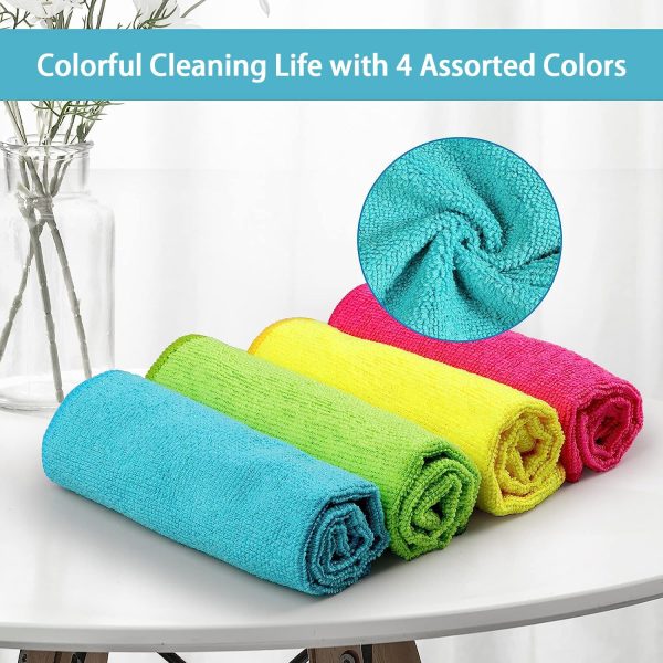 HOMEXCEL Microfiber Cleaning Cloth,12 Pack - Image 2