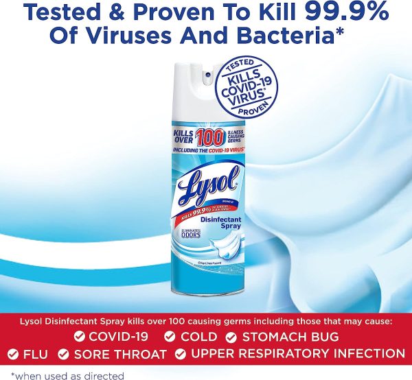 Lysol Disinfectant Spray, 1 Count, 12.5 floz - Image 4