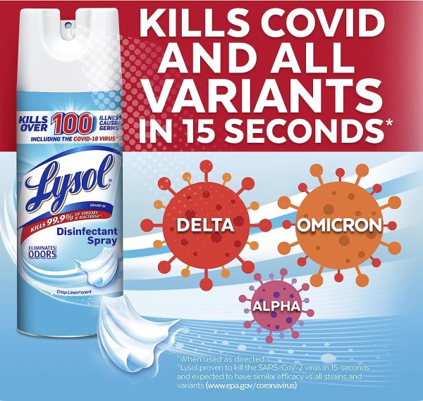 Lysol Disinfectant Spray, 1 Count, 12.5 floz - Image 2