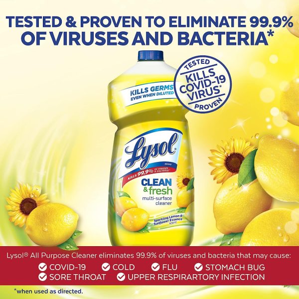 Lysol Multi-Surface Cleaner, 40 Fl Oz (Pack of 3) - Image 3