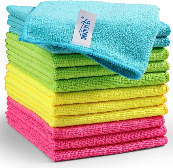 HOMEXCEL Microfiber Cleaning Cloth,12 Pack