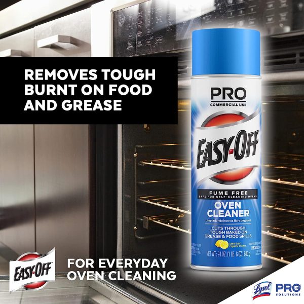 Easy-Off Fume Free Oven Cleaner Spray, Lemon, 24oz - Image 2