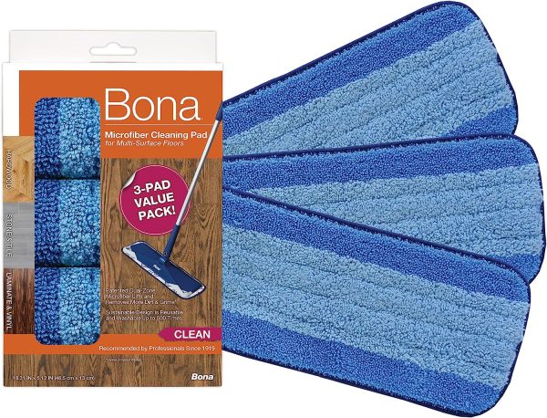 Bona Microfiber Cleaning Pad 3 Pack