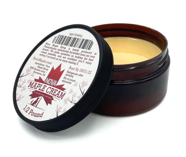 Nova Maple Cream - Pure Grade-A Maple Cream Butter Spread (1/2 Pound) - Image 5