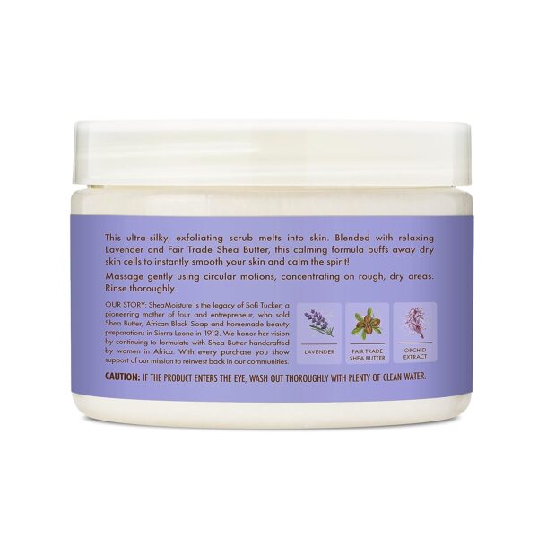 SheaMoisture Creme Body Scrub Lavender Calming Skin11.3oz - Image 4