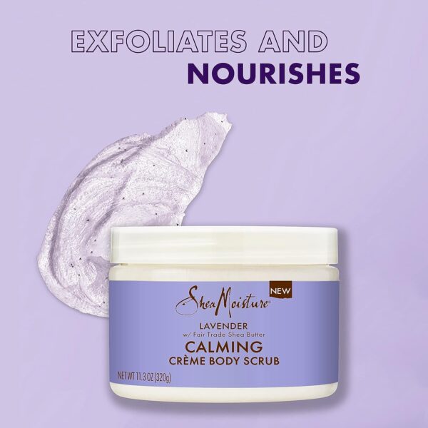 SheaMoisture Creme Body Scrub Lavender Calming Skin11.3oz - Image 3